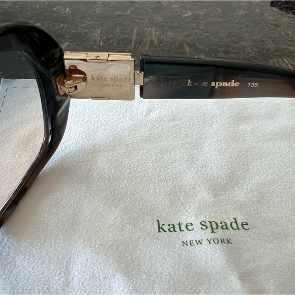 Kate Spade New York Rectangular Tortoise Shell Sunglasses - Picture 9 of 9